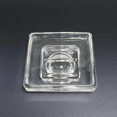 ガラス石鹸皿四角